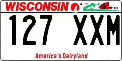 WI license plate 127XXM