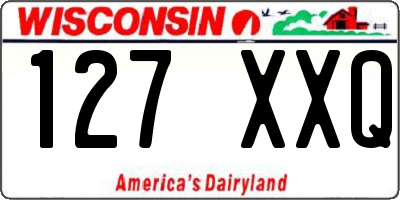 WI license plate 127XXQ