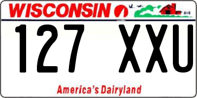 WI license plate 127XXU