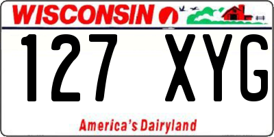 WI license plate 127XYG