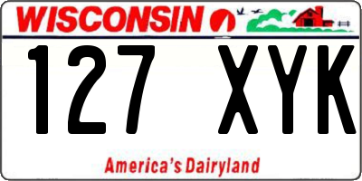 WI license plate 127XYK