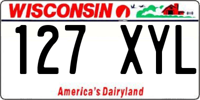 WI license plate 127XYL