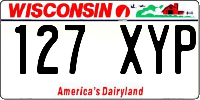 WI license plate 127XYP