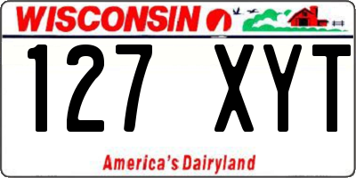 WI license plate 127XYT