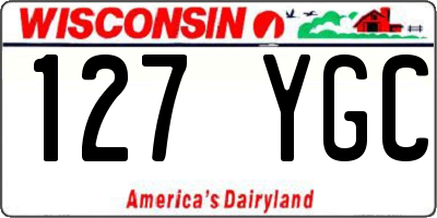 WI license plate 127YGC