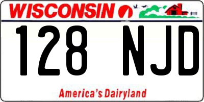 WI license plate 128NJD