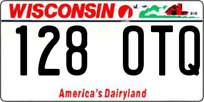 WI license plate 128OTQ