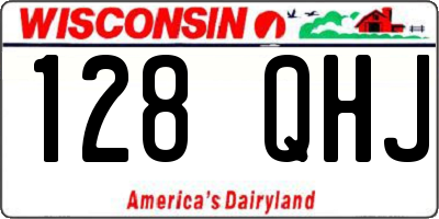 WI license plate 128QHJ