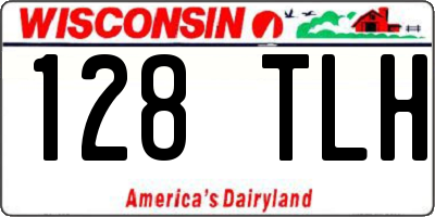 WI license plate 128TLH