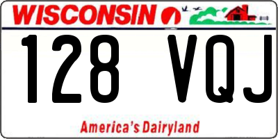 WI license plate 128VQJ