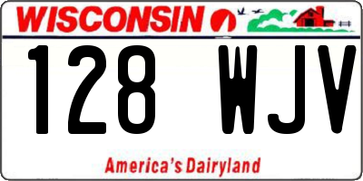 WI license plate 128WJV