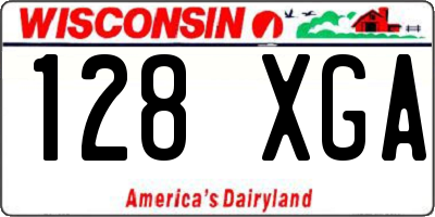 WI license plate 128XGA