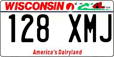 WI license plate 128XMJ