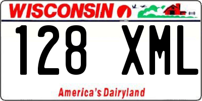 WI license plate 128XML