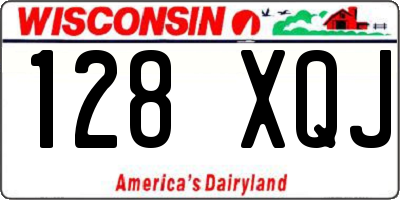 WI license plate 128XQJ