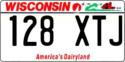 WI license plate 128XTJ