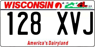 WI license plate 128XVJ