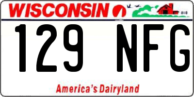 WI license plate 129NFG