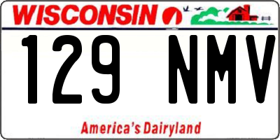 WI license plate 129NMV