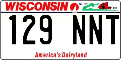 WI license plate 129NNT