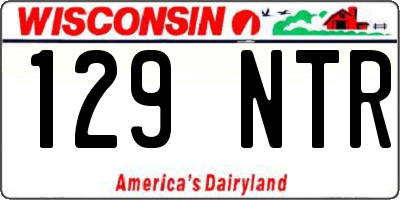 WI license plate 129NTR
