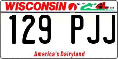 WI license plate 129PJJ