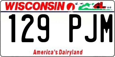 WI license plate 129PJM