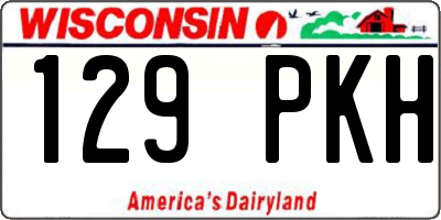 WI license plate 129PKH