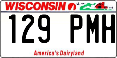 WI license plate 129PMH