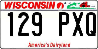 WI license plate 129PXQ