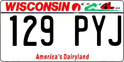 WI license plate 129PYJ