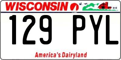 WI license plate 129PYL
