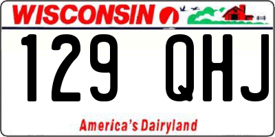 WI license plate 129QHJ