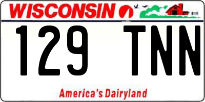 WI license plate 129TNN