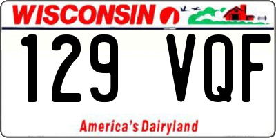 WI license plate 129VQF