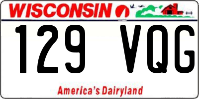 WI license plate 129VQG