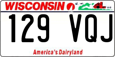 WI license plate 129VQJ