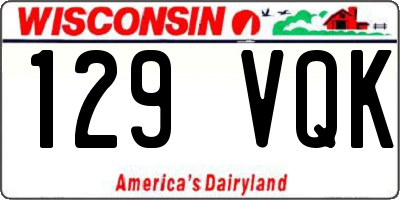 WI license plate 129VQK