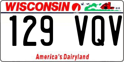 WI license plate 129VQV