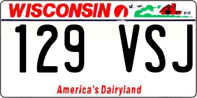 WI license plate 129VSJ
