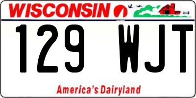 WI license plate 129WJT
