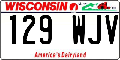 WI license plate 129WJV