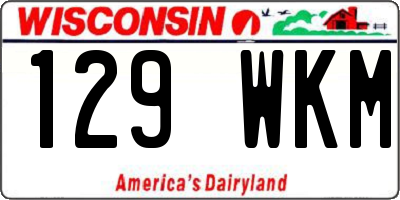 WI license plate 129WKM