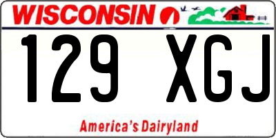 WI license plate 129XGJ