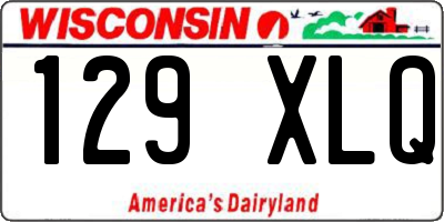 WI license plate 129XLQ