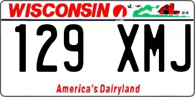 WI license plate 129XMJ