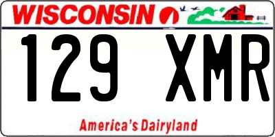 WI license plate 129XMR
