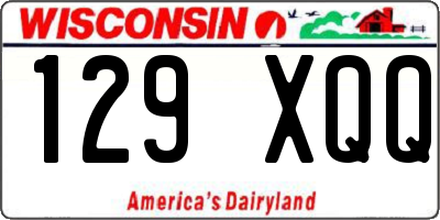 WI license plate 129XQQ