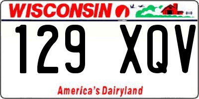 WI license plate 129XQV