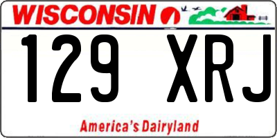 WI license plate 129XRJ